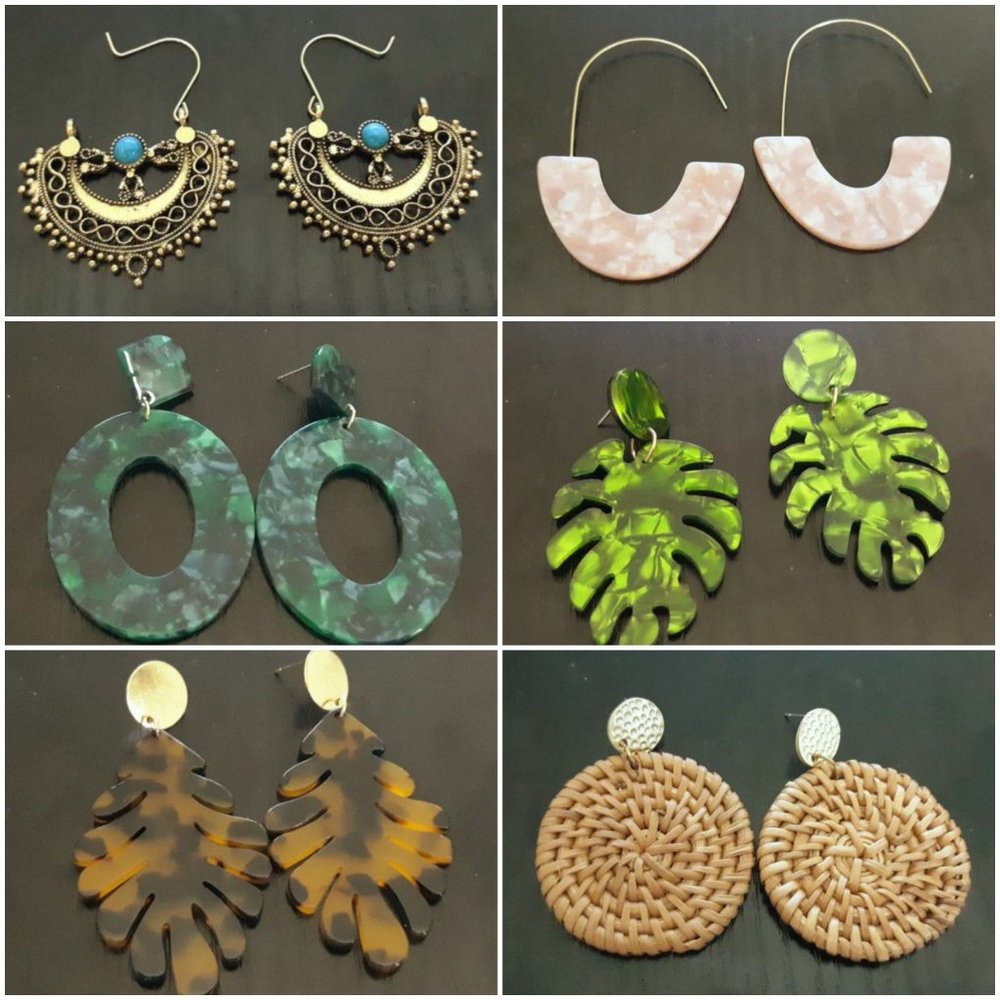 6 Pairs Fashion Earrings NWOT *BOGO 50% Off